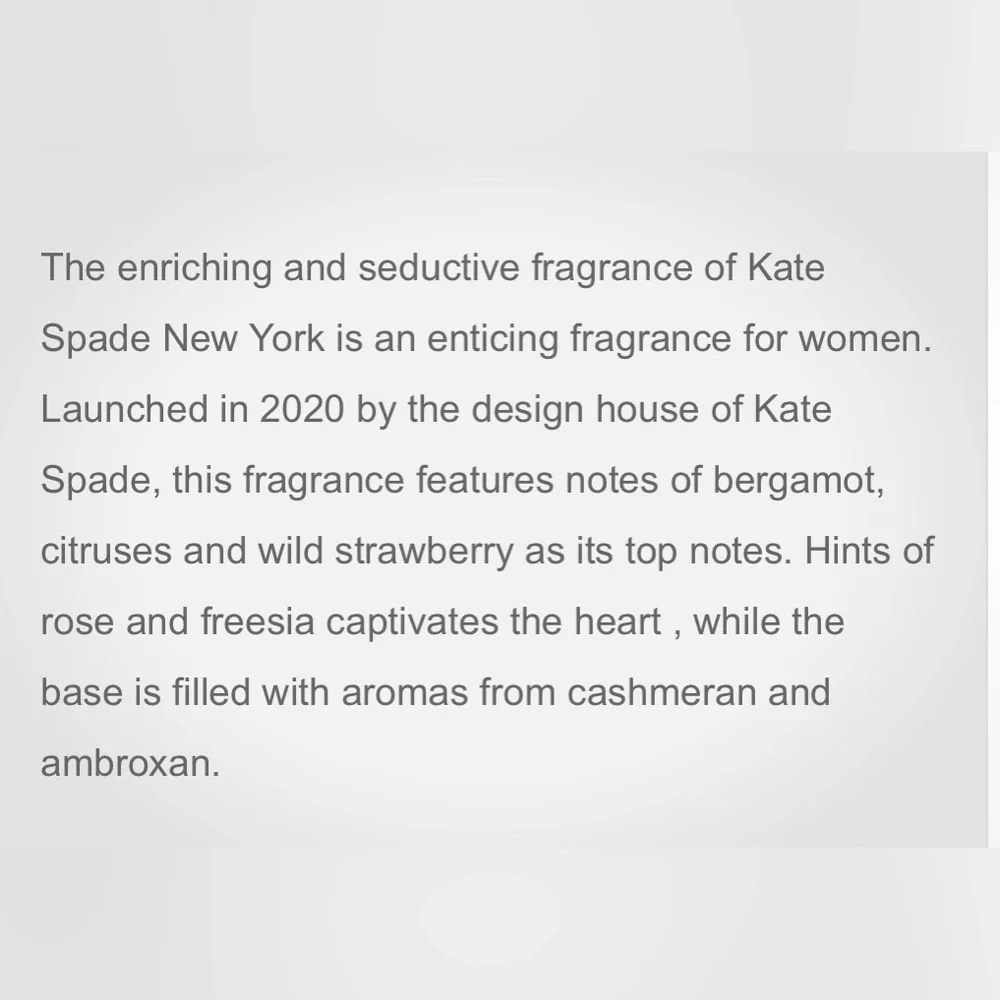 Kate Spade New York eau de parfum perfume splash bottle travel size mini NEW BOX - Picture 3 of 5